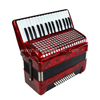 Fisarmonica a piano 32 tasti 48 bassi rossa (AT3248)