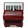Fisarmonica a piano 26 tasti 48 bassi rossa (AT2648-B) 3 coro