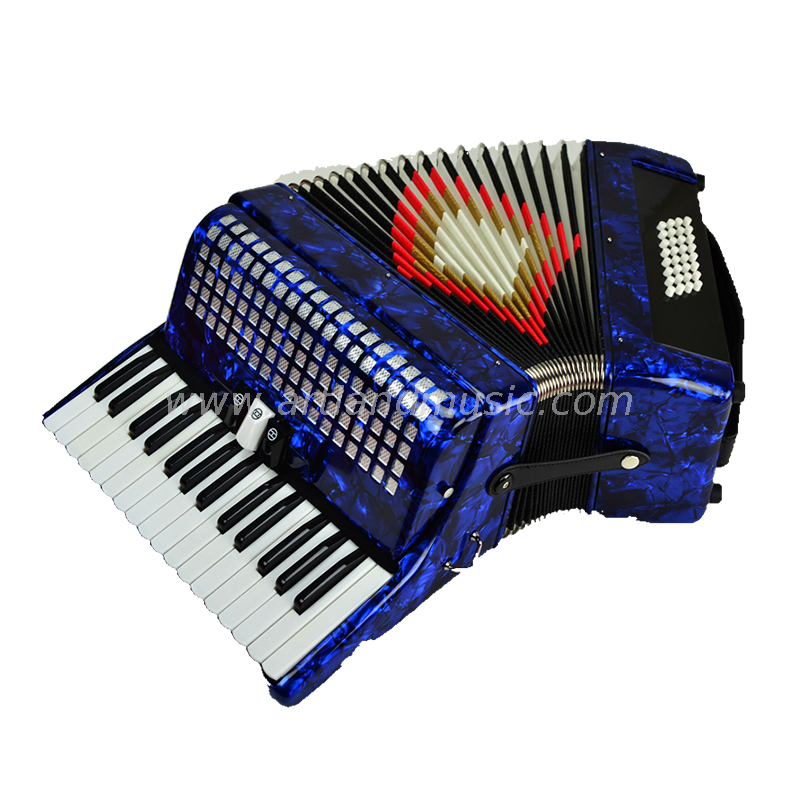 30 tasti 32 bassi fisarmonica a pianoforte blu (AT3032-B) 3 coro