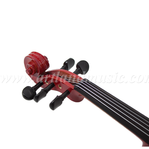 Violino elettrico a corpo solido con custodia, auricolare, arco (EV002-5S)