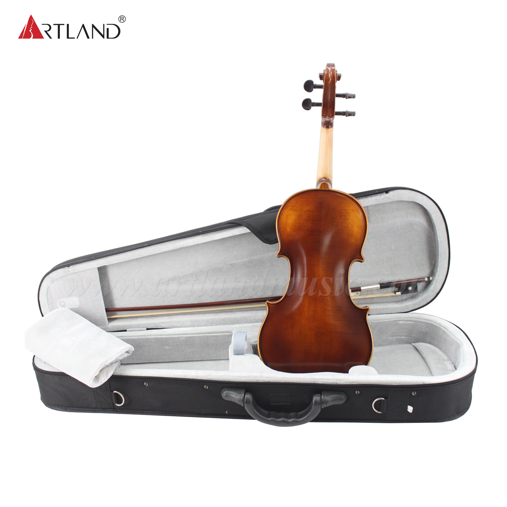 Completo per violino massiccio di alta qualità con raccordo in ebano (GV104G)