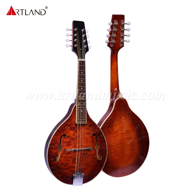 Mandolino con top in acero trapuntato (AM-NA50)