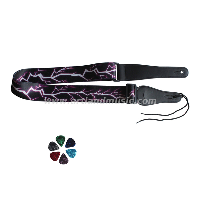 Tracolla per chitarra lampo viola (GSP01)