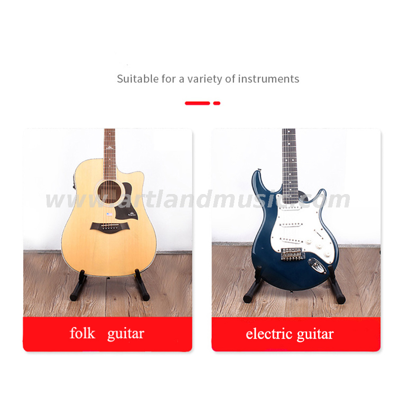 Supporto verticale per chitarra elettrica folk pieghevole a forma di A per chitarra (AGS-40b)