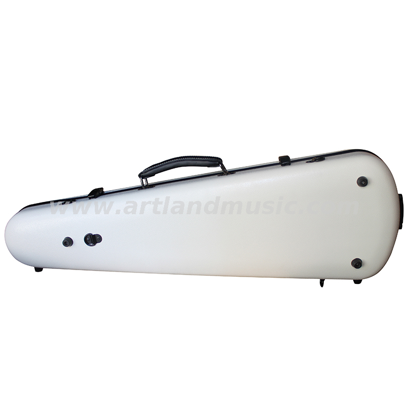 Custodia per violino bianca composita a forma di (SVC003p)