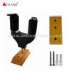 Supporto da parete con blocco automatico con base in legno per chitarra (AGH-413)