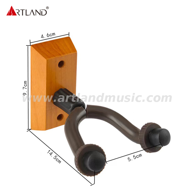 Gancio per chitarra con base in legno (AGH-407)