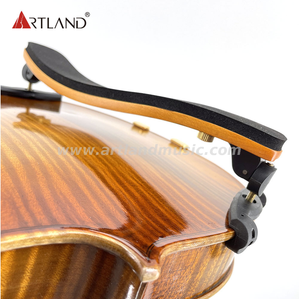  Poggiaspalla per violino in legno con fiamma (AE037)