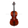 Violoncello fatto a mano con vernice anticata e bella fiamma (ACA500)