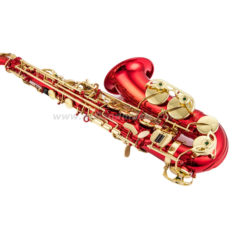 Chiave sassofono contralto in mib, corpo rosso laccato oro (AAS5505CR)