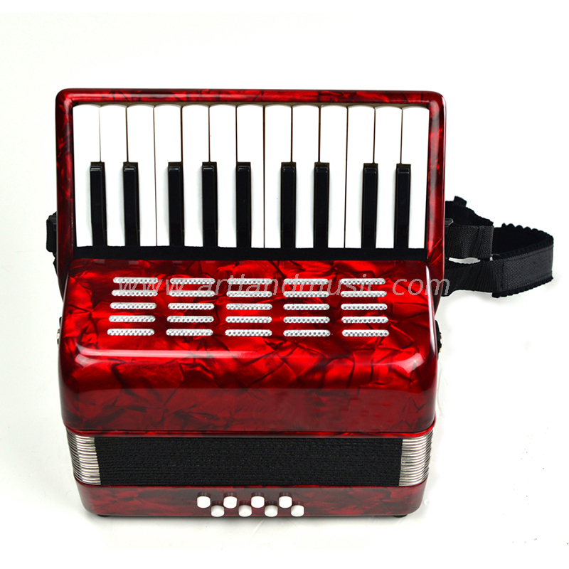 Fisarmonica 22 tasti 8 bassi rossa (M2000-G) di alta qualità
