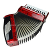 Fisarmonica a piano 26 tasti 48 bassi rossa (AT2648-B) 3 coro