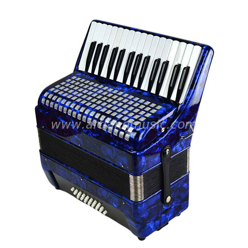 Fisarmonica a piano 30 tasti 24 bassi blu (AT3024-A)