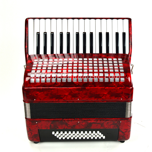 Fisarmonica a piano 30 tasti 48 bassi rossa (AT3048-A) all'ingrosso