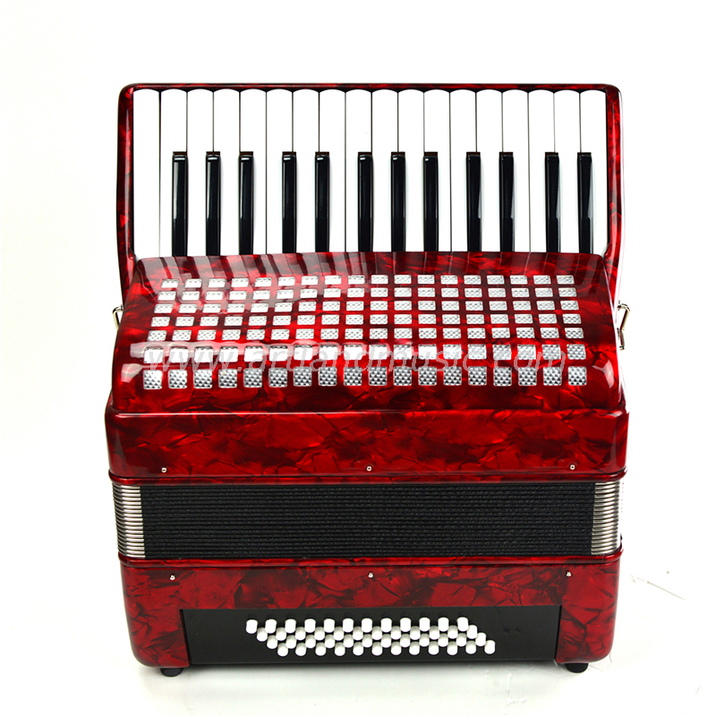 Fisarmonica a piano 30 tasti 48 bassi rossa (AT3048-A) all'ingrosso