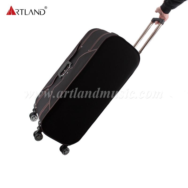Custodia per violino tipo trolley in compensato rigido per 8 violini con ruote universali (DSV808)