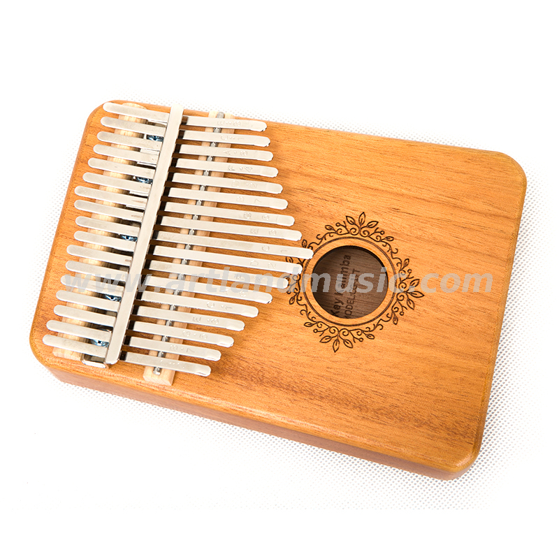 Kalimba in mogano a 17 tasti, pianoforte a pollice naturale (ATKM-1714)