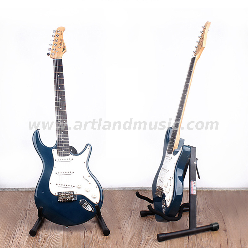 Supporto verticale per chitarra elettrica folk pieghevole a forma di A per chitarra (AGS-40b)