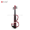  Violino elettrico in tiglio rosso con fiocco di colore rosso (EV003)