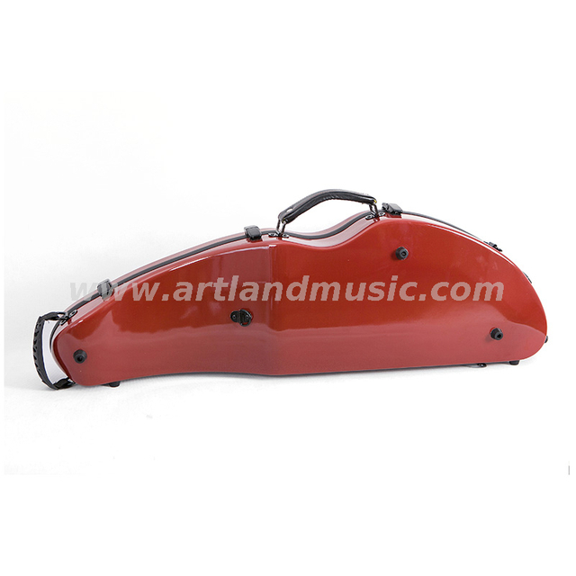Custodia per violino composita in fibra di carbonio a forma di luna rossa (SVC204P)