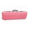 Custodia per violino oblunga in composito di fibra di carbonio rosa (SVC005P) leggera