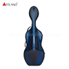 Custodia per violoncello in fibra di carbonio sfumata da blu a viola (CSC602C)