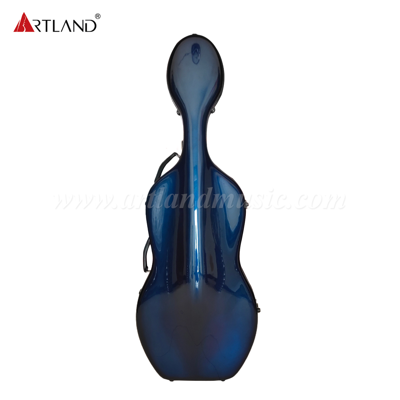 Custodia per violoncello in fibra di carbonio sfumata da blu a viola (CSC602C)