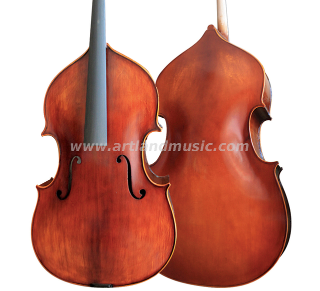 Contrabbasso massiccio con fingergoar in ebano e borsa imbottita da 20 mm (HB050)