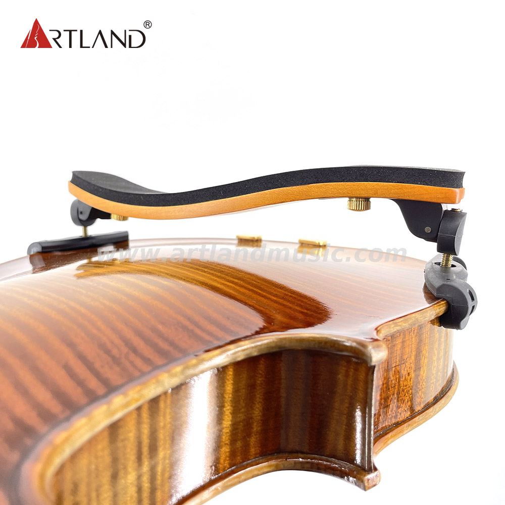  Poggiaspalla per violino in legno con fiamma (AE037)