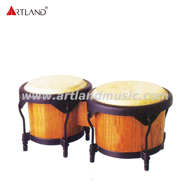 Sede saldata con anello elasticizzato nero colorato, fondo liscio. Tamburo Bongo completamente nero (AWB0709NS-B)