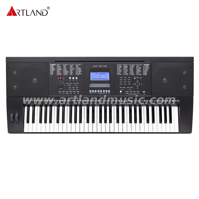 61 Tastiera con risposta al tocco in stile pianoforte/display LCD YM-758