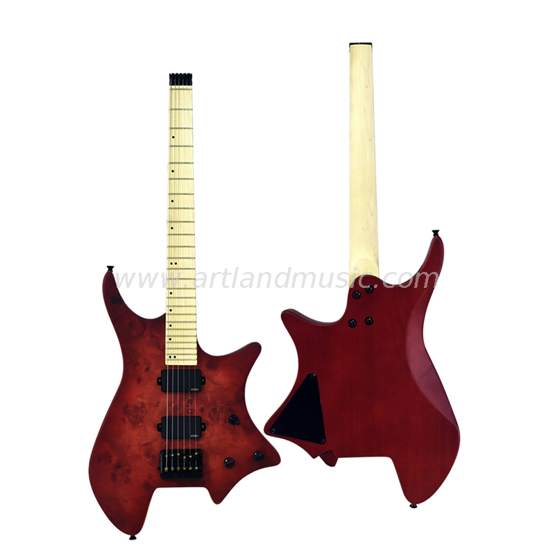 Chitarra elettrica personalizzata di alta qualità senza testa (EG029)