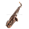 Sassofono mib contralto finitura anticata bronzo rosso, custodia per sassofono in carbonio leggero (AAS5507AG)