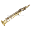 Chiave in nichel laccato oro per sassofono soprano, con manico dritto e curvo (ASS5505GN)
