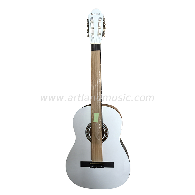 Chitarra classica di colore bianco di prezzi all'ingrosso (CG860WT)