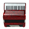 Fisarmonica a piano 32 tasti 48 bassi rossa (AT3248)