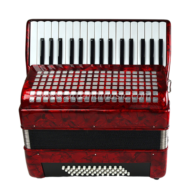 Fisarmonica a piano 32 tasti 48 bassi rossa (AT3248)