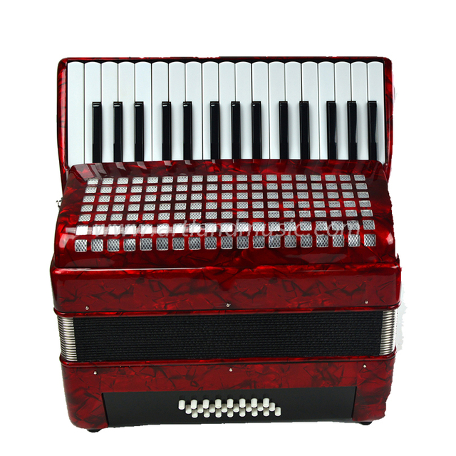 Fisarmonica a piano 32 tasti 24 bassi rossa (AT3224)