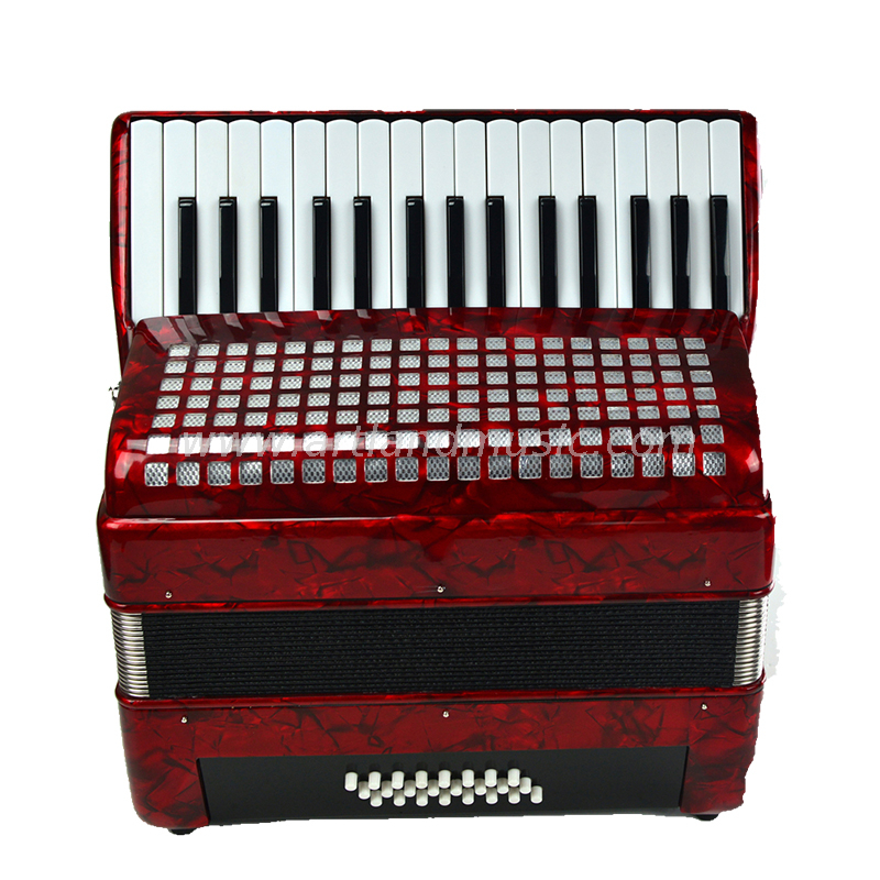 Fisarmonica a piano 32 tasti 24 bassi rossa (AT3224)