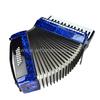 Fisarmonica a piano 30 tasti 24 bassi blu (AT3024-A)