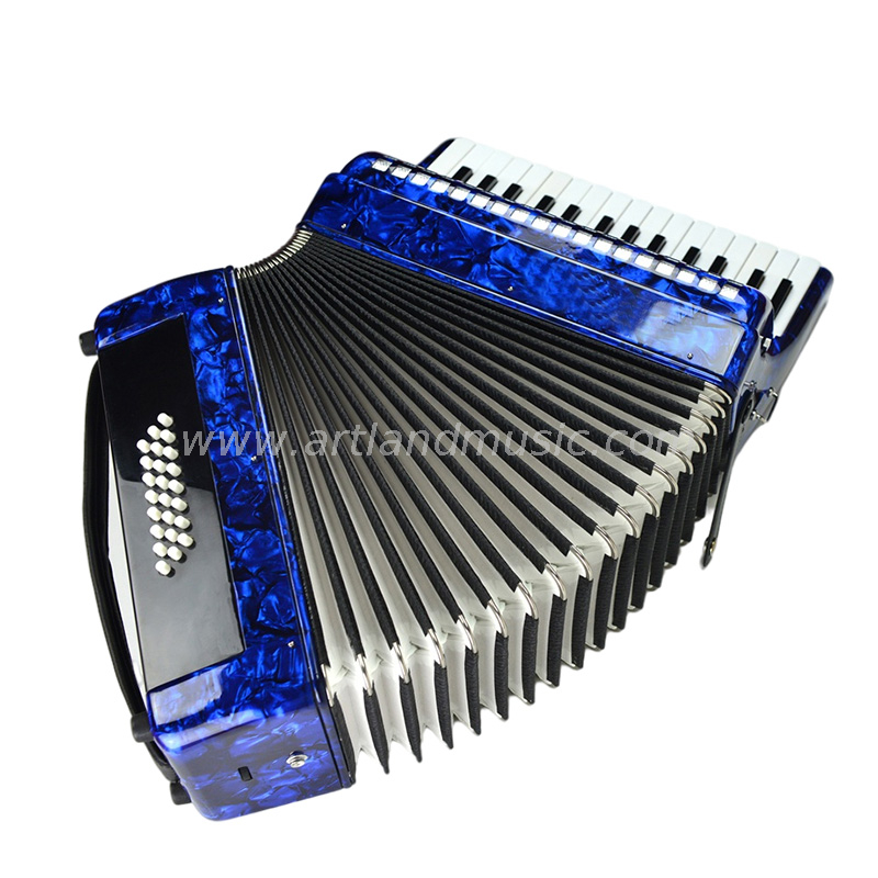 Fisarmonica a piano 30 tasti 24 bassi blu (AT3024-A)