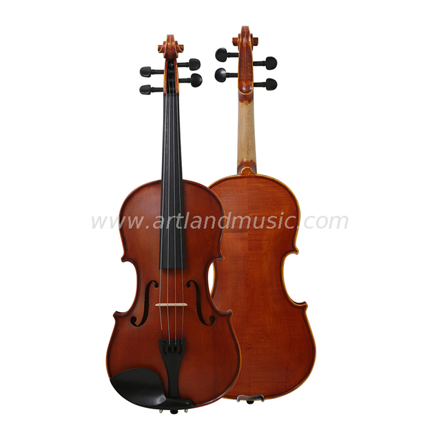 I più venduti violino per studenti in legno massello in ebano rosso lucido (GV104H)