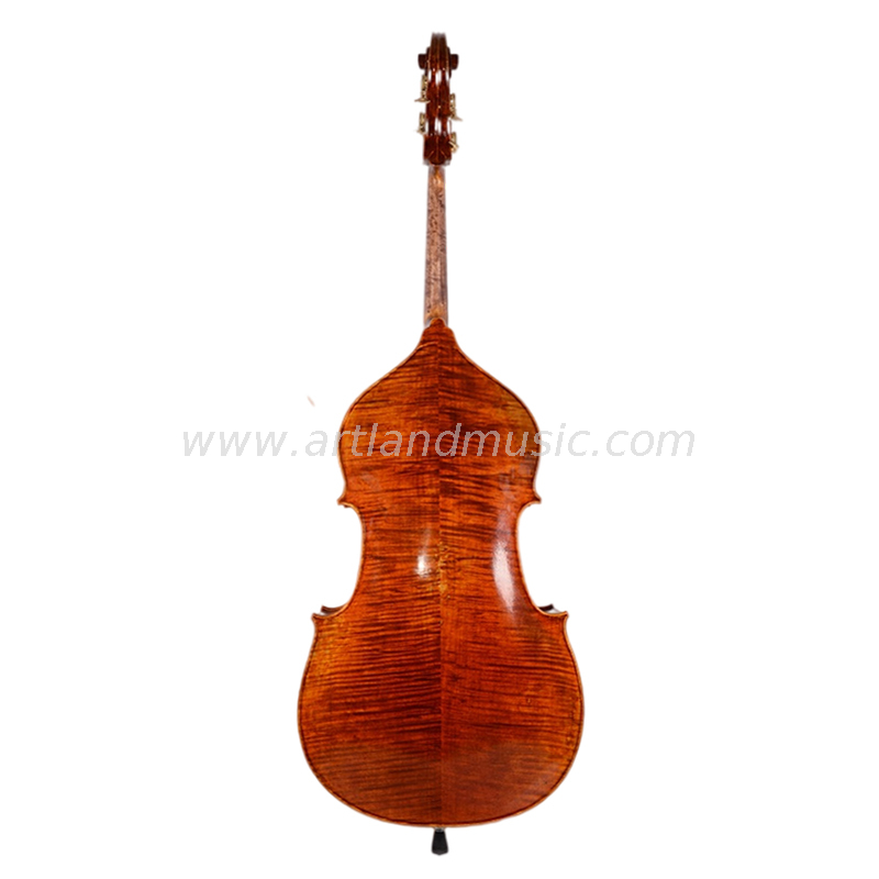 Contrabbasso in legno massello fatto a mano con bella fiamma (HB300)