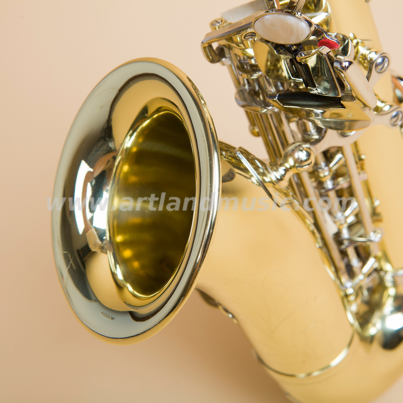 Sassofono soprano laccato oro con chiave in nichel (ASS3506GN)