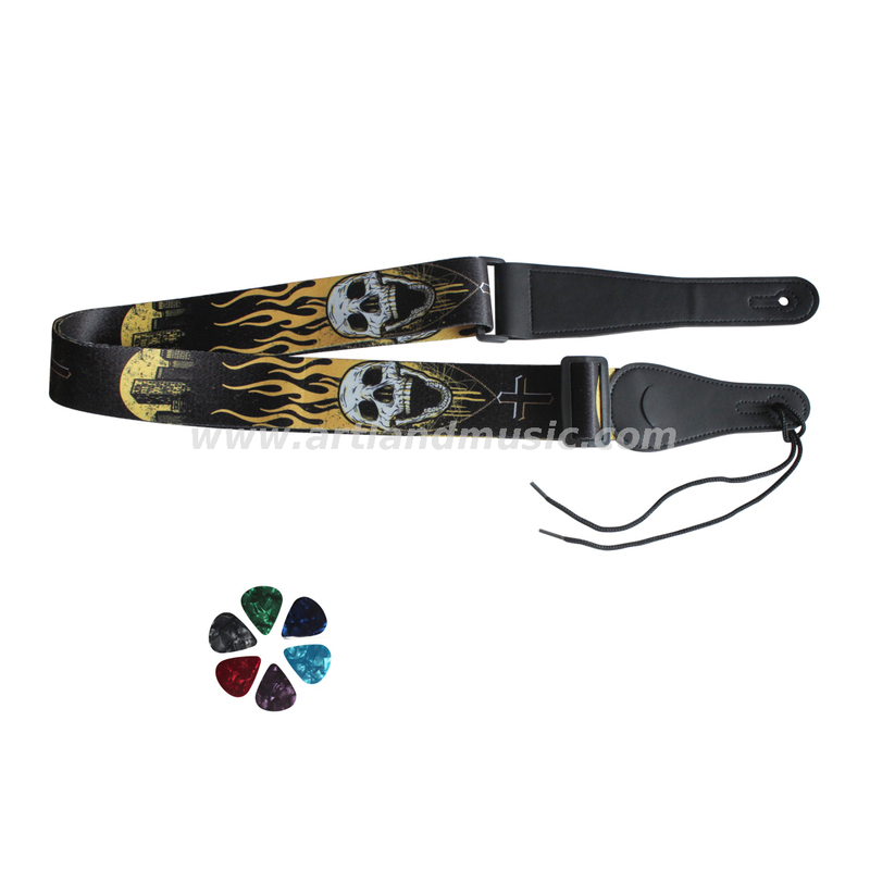 Tracolla per chitarra con tasca porta plettri (GSY01)