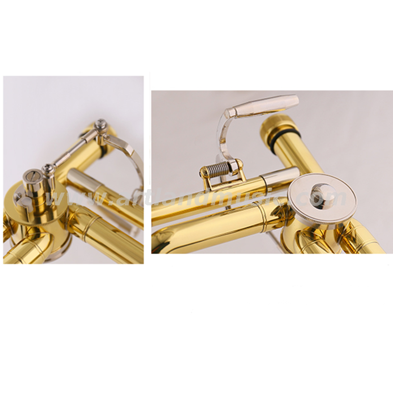 Trombone tenore in sib/fa laccato oro (AT800)