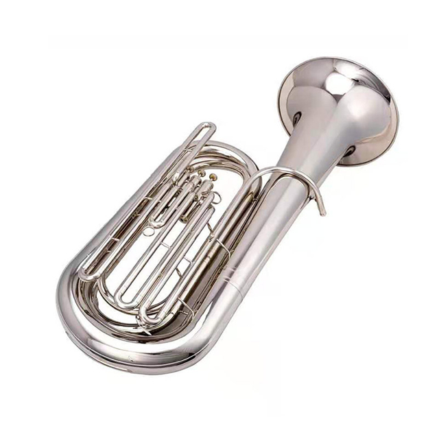 Chiave di Tuba placcata in nichel di BB con custodia in ottone per accordatura (ATTB310)