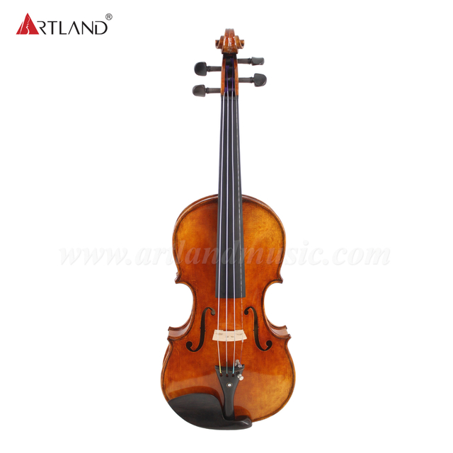 Bel violino antico con bel tono di fiamma (Ava150)