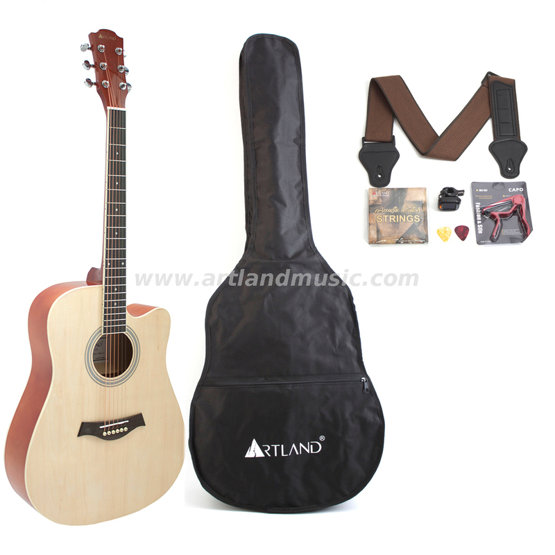 Chitarra acustica laterale e posteriore superiore in tiglio da 41'' (AG4110)