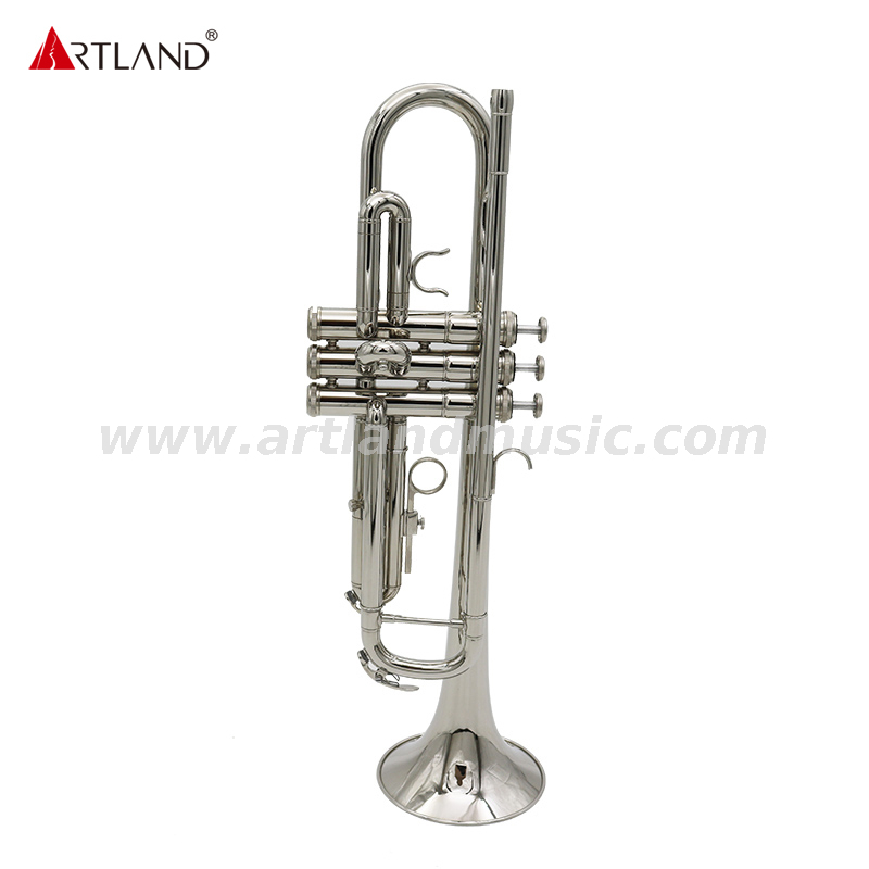 Tromba placcata in nichel con custodia a zaino (ATR3506N)